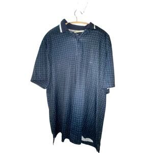 Walter Hagen Performance Polo Short Sleeve Patterned with clubs all over sz: XL